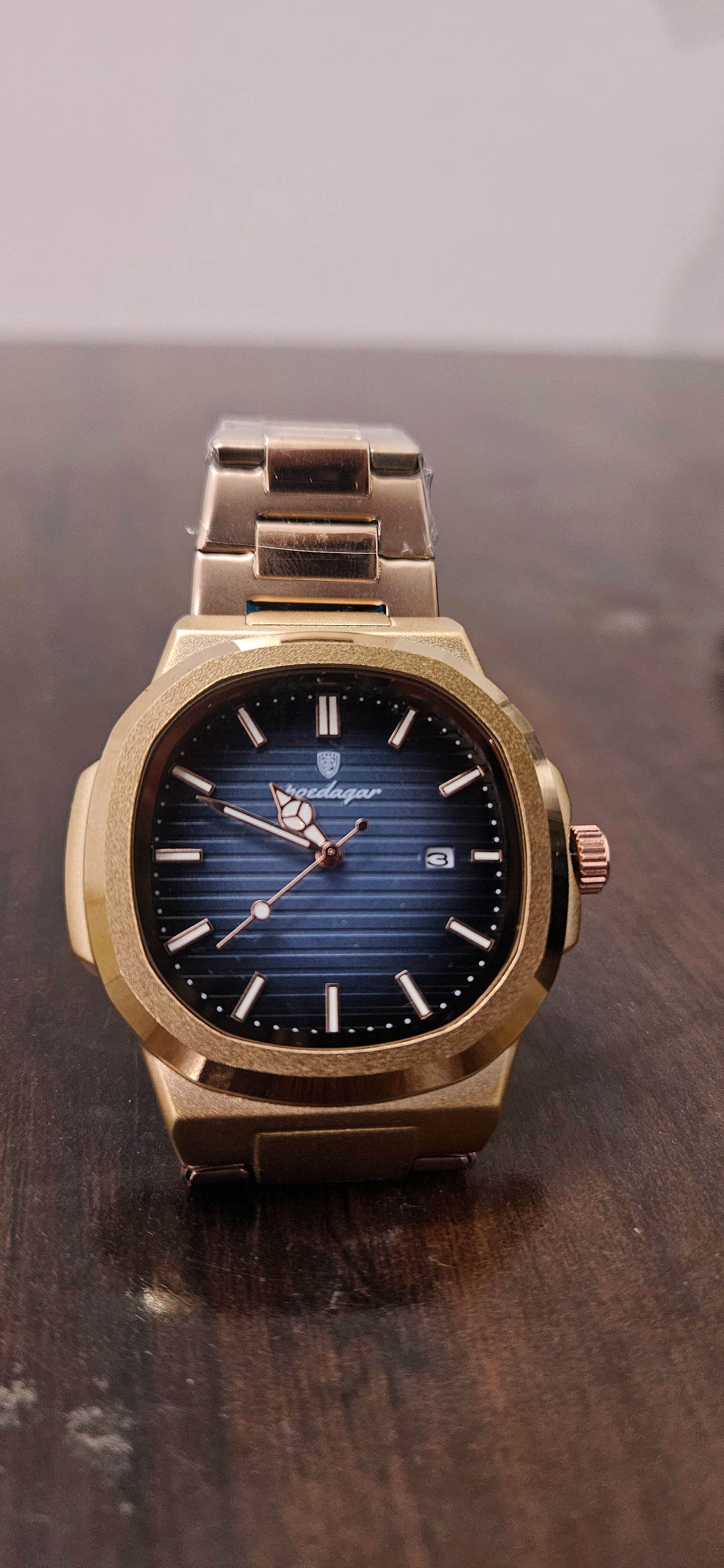 Nautilus Black-Blue Rose Gold Watch